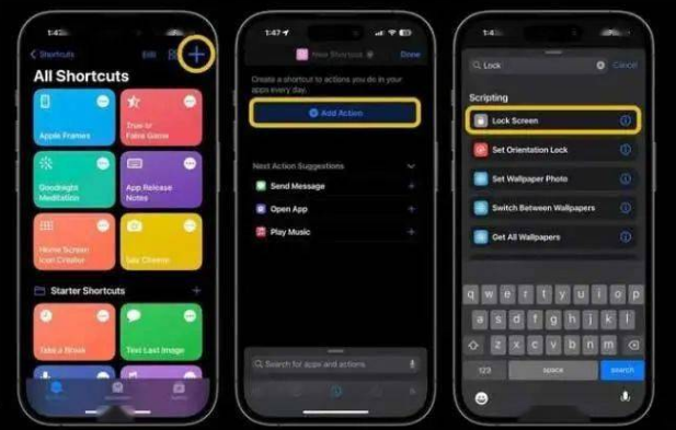 宣城苹果14锁屏维修店分享iPhone14升级iOS16.4后如何创建锁屏快捷方式 