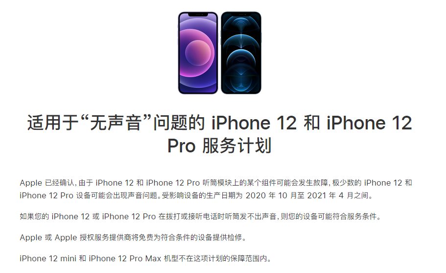 宣城苹果手机维修分享iPhone 12/Pro 拨打或接听电话时无声音怎么办 